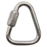 Kong Triangle Quick Links Karabinkrok, Silver, 10mm