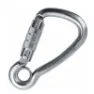 Kong Vridbar Karbinhake Med ögla 120 Mm, Silver, One Size