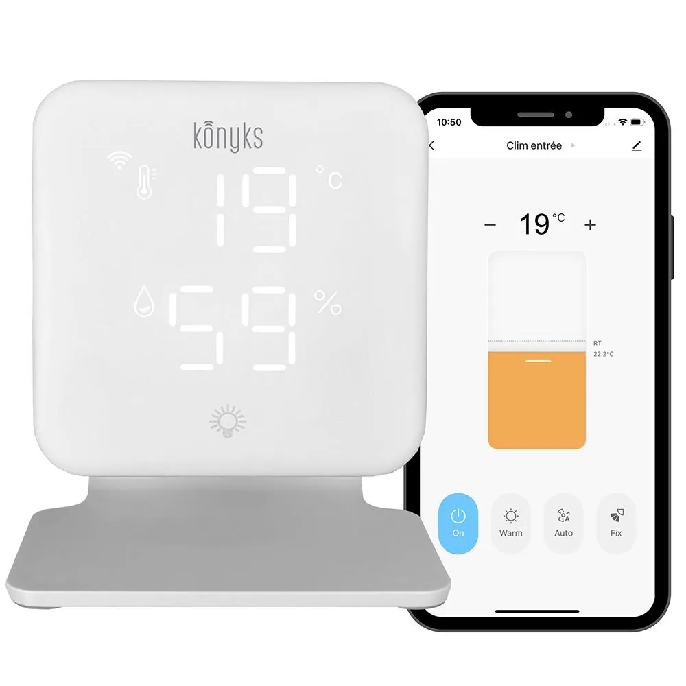 Konyks Climpac Smart Termostat, White, One Size