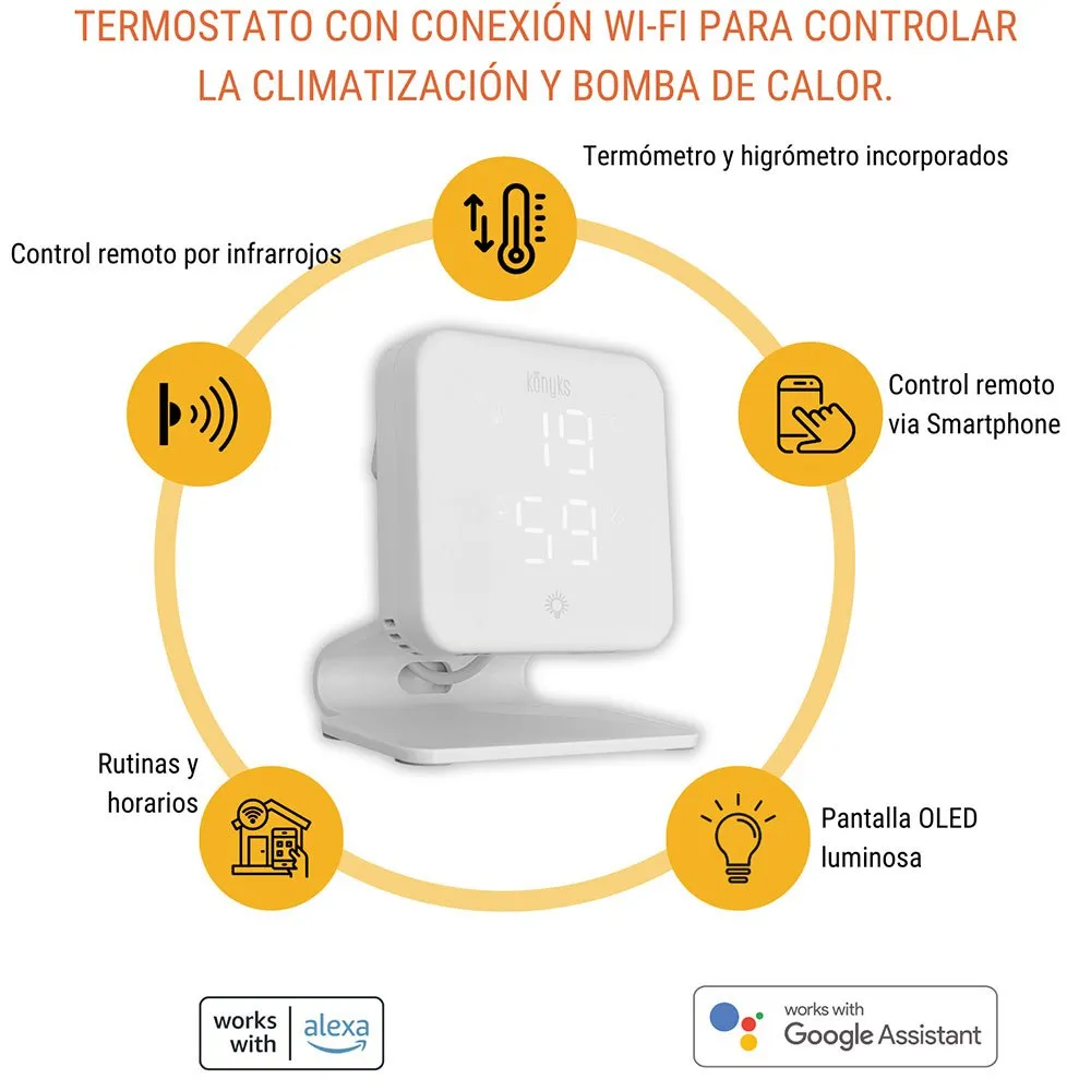 Konyks Climpac Smart Termostat, White, One Size