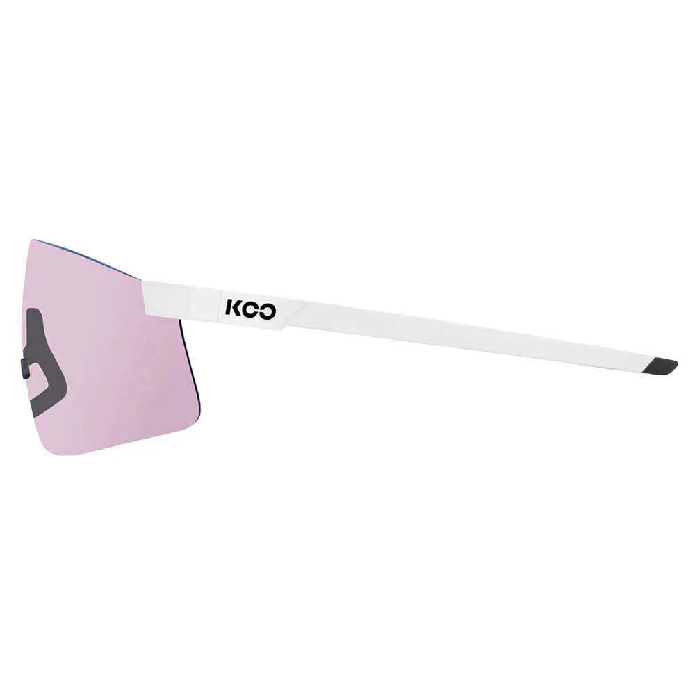 KOO Foto Kromatiska Solglasögon, White matt, Photochromic Pink Mirror/CAT1-3