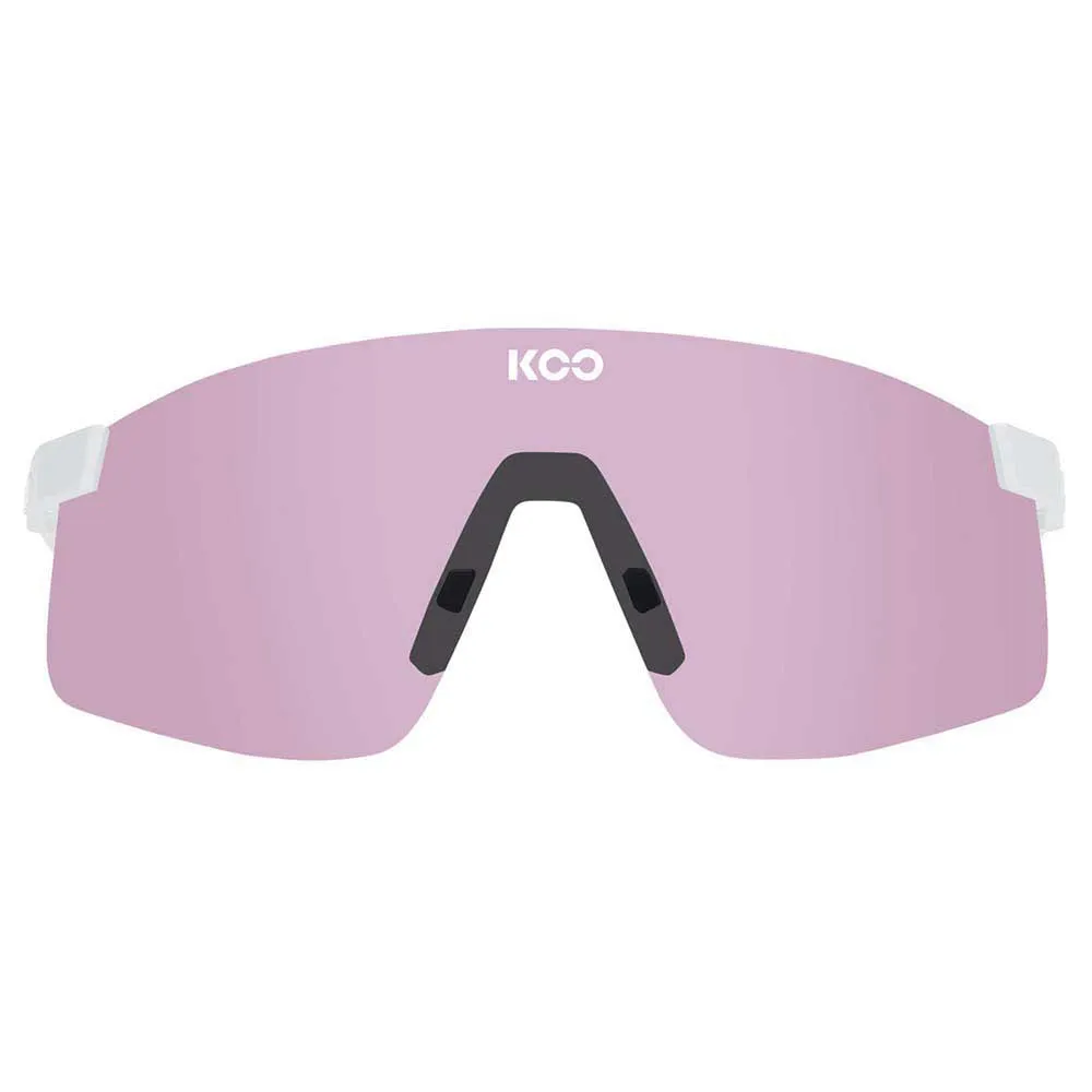 KOO Foto Kromatiska Solglasögon, White matt, Photochromic Pink Mirror/CAT1-3