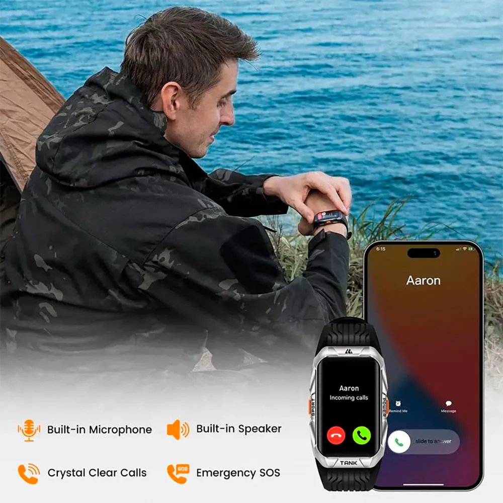Kospet Tank X2 Ultra Gps Smartklocka, Silver