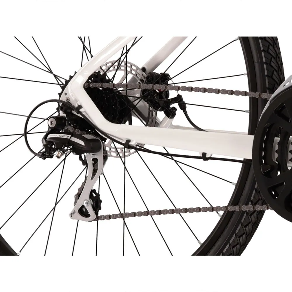 Kross Evado 3.0 Cykel, White / coral, M