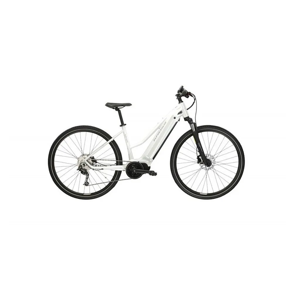 Kross Evado Hybrid 3.0 28´´ Deore M592 Lady 2023 Elcykel, Pearl, M, 882Wh
