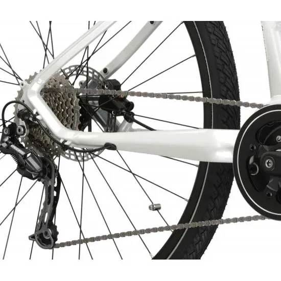 Kross Evado Hybrid 3.0 28´´ Deore M592 Lady 2023 Elcykel, Pearl, M, 882Wh