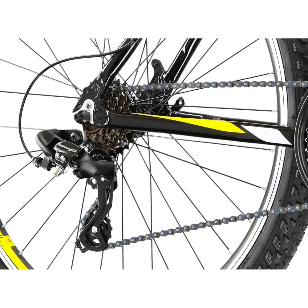 Kross Hexagon 1.0 26´´ 2022 Mtb Cykel Refurbished, Black / yellow / gray, M
