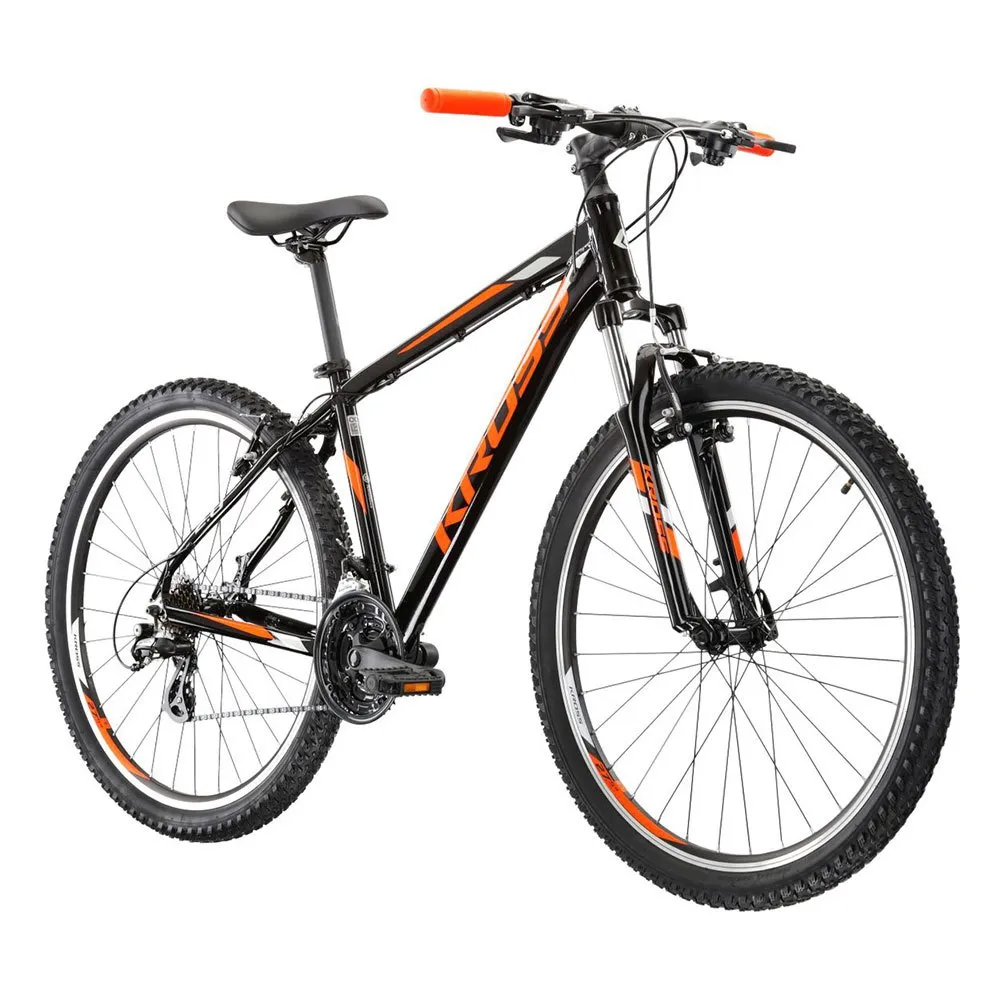 Kross Hexagon 2.0 26´´ 2022 Mtb Cykel, Black / orange / gray, XS