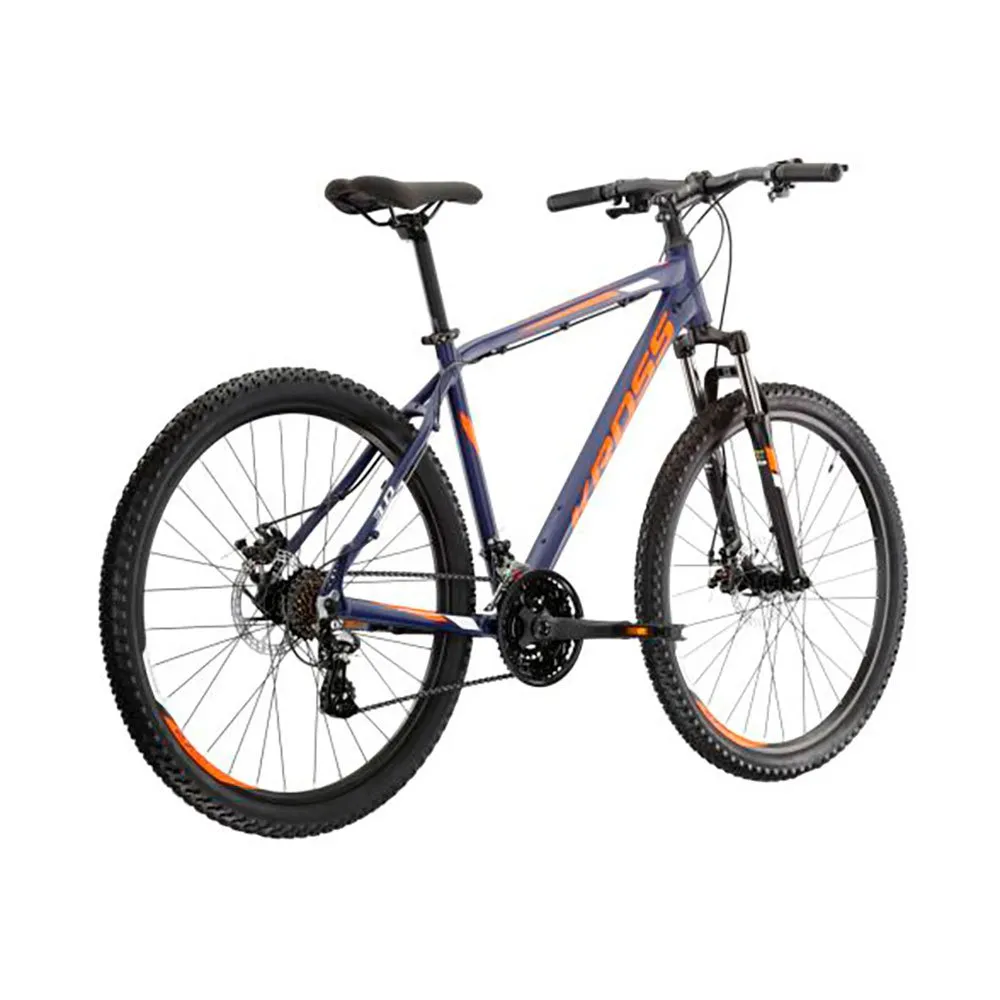 Kross Hexagon 3.0 27.5´´ 2022 Mtb Cykel, Navy blue / orange / white, M
