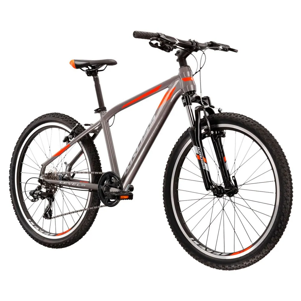 Kross Level 2.0 24´´ Tourney Mtb Cykel, Graphite / orange, One Size Kross Level 2.0 24´´ Tourney Mtb Cykel, Graphite / orange, One Size