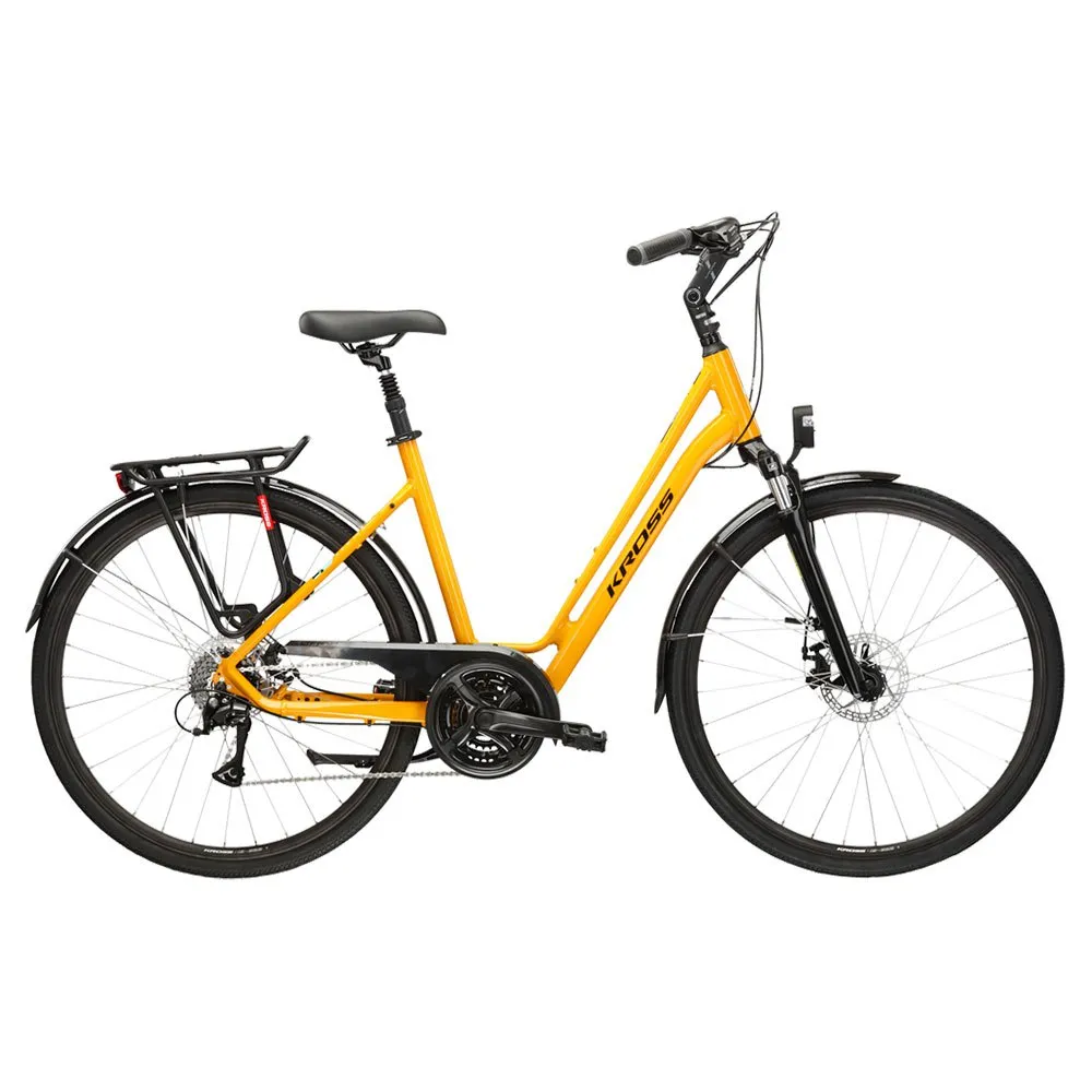 Kross Sentio 3.0 700 Acera M360 2023 Cykel, Yellow, S