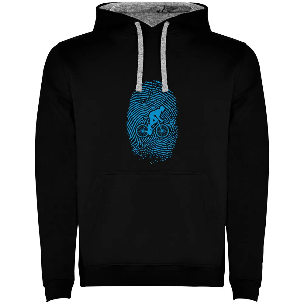 Kruskis Biker Fingerprint Two-colour Tröja Med Huva