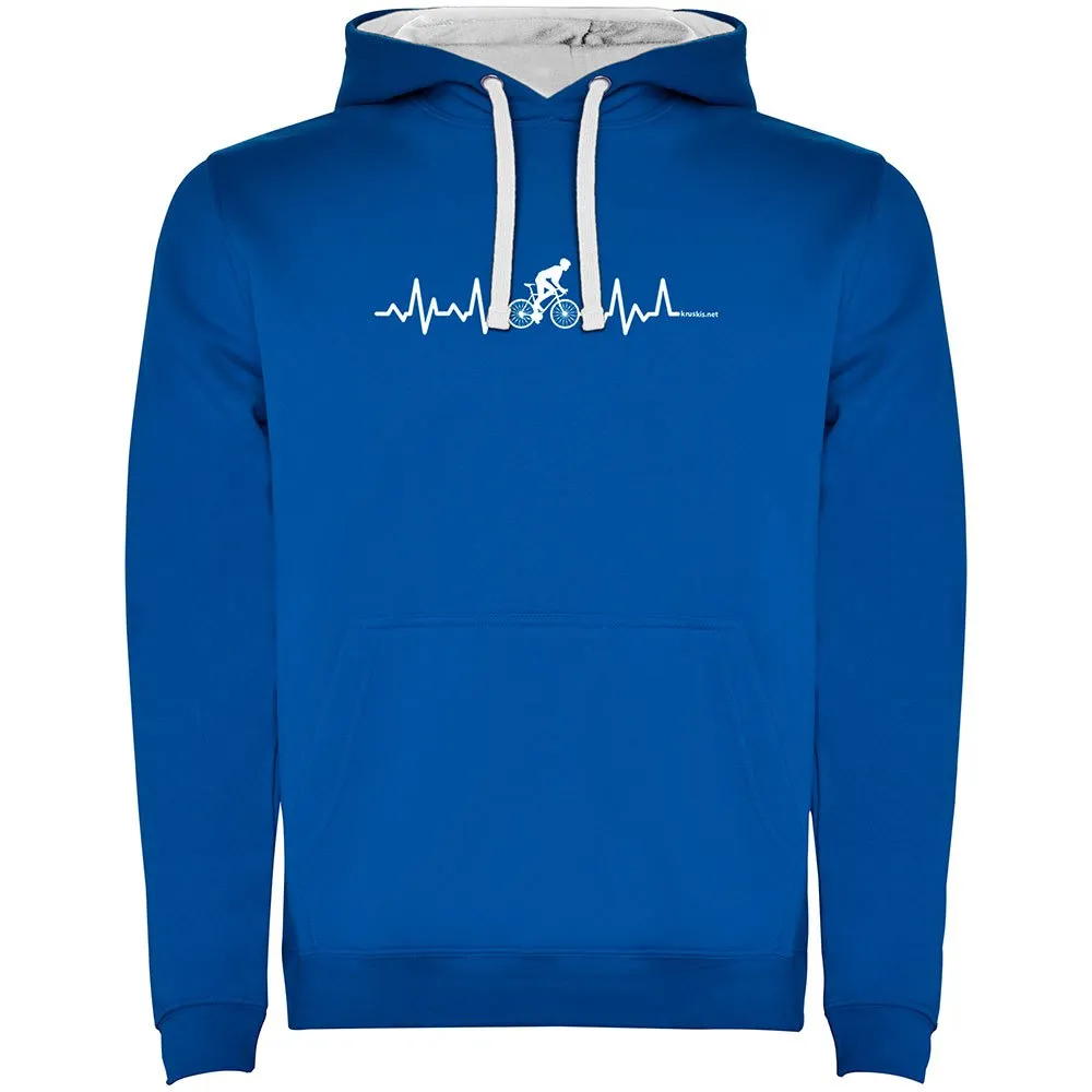 Kruskis Biking Heartbeat Two-colour Tröja Med Huva Kruskis Biking Heartbeat Two-colour Tröja Med Huva