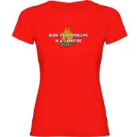 Kruskis Burn Your Problems T-shirt Med Korta ärmar Kruskis Burn Your Problems T-shirt Med Korta ärmar