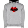 Heather grey / black