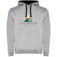 Kruskis Chill And Relax Two-colour Tröja Med Huva Kruskis Chill And Relax Two-colour Tröja Med Huva