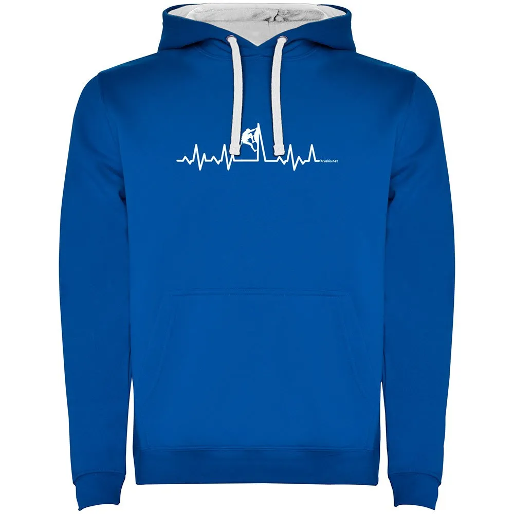 Kruskis Climbing Heartbeat Two-colour Tröja Med Huva