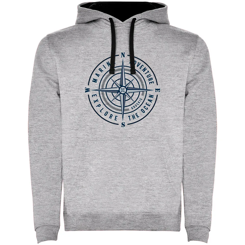 Kruskis Compass Rose Two-colour Tröja Med Huva