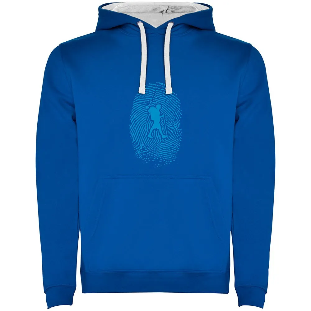 Kruskis Hiker Fingerprint Two-colour Tröja Med Huva