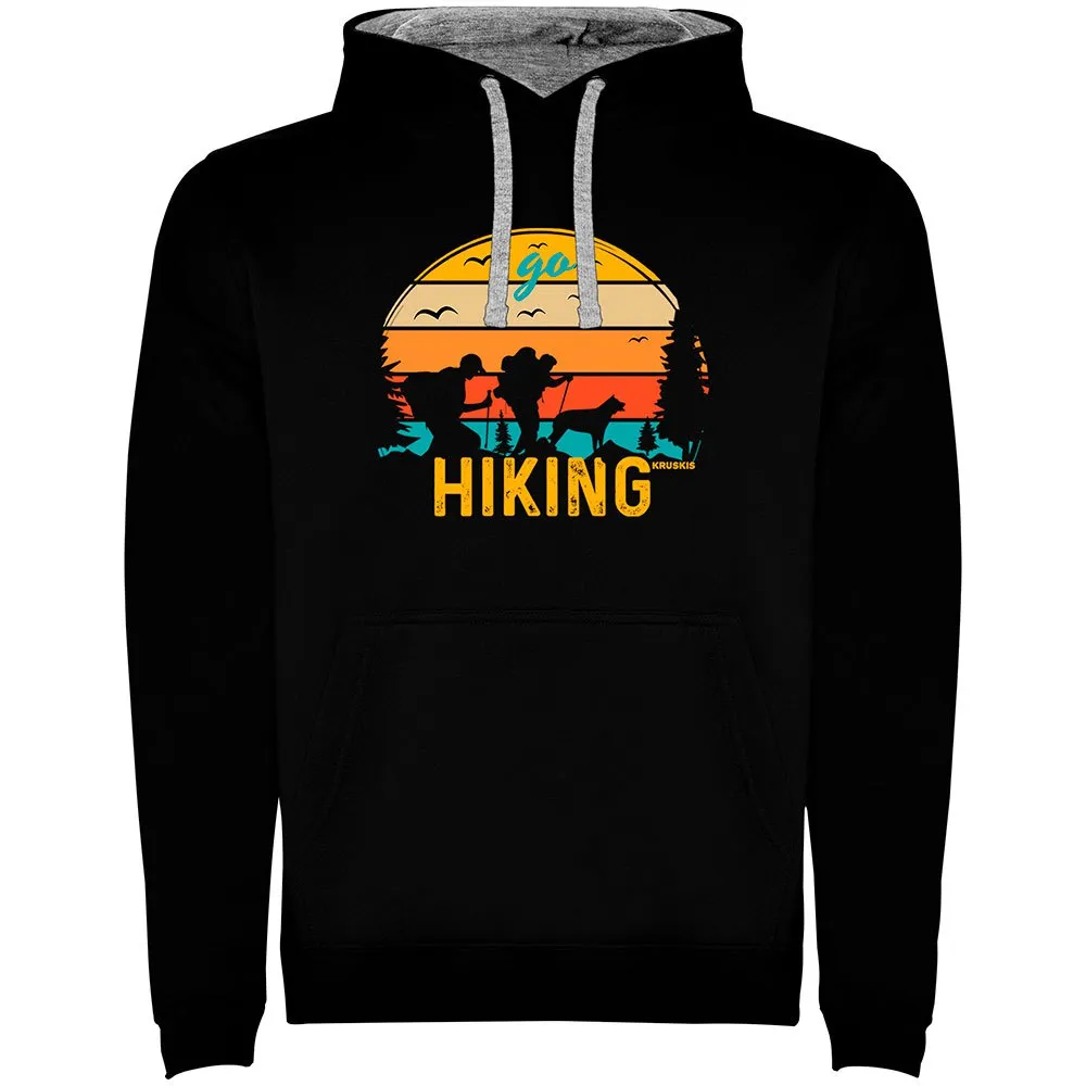 Kruskis Hiking Two-colour Tröja Med Huva