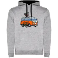 Kruskis Hippie Van Bike Two-colour Tröja Med Huva