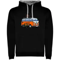 Kruskis Hippie Van Bike Two-colour Tröja Med Huva