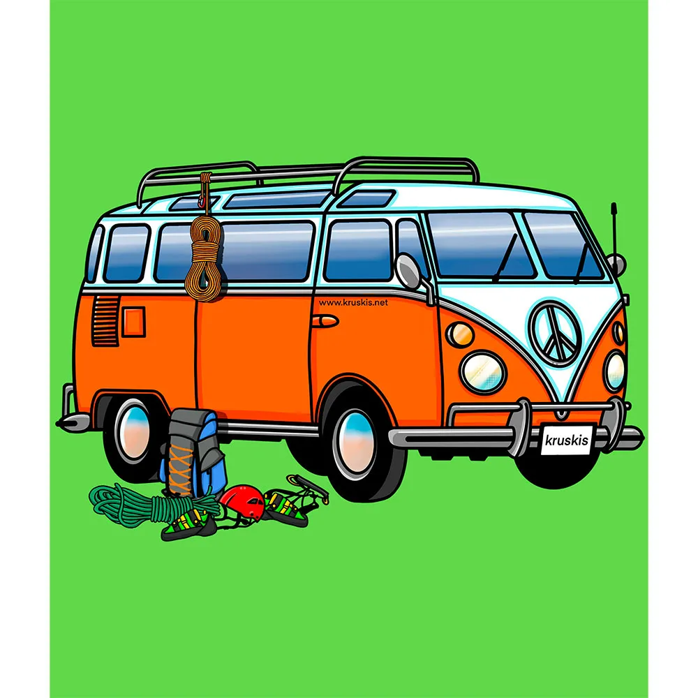 Kruskis Hippie Van Climbing T-shirt Med Korta ärmar