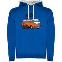 Kruskis Hippie Van Mtb Two-colour Tröja Med Huva