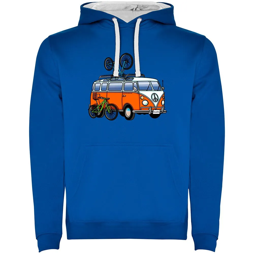 Kruskis Hippie Van Mtb Two-colour Tröja Med Huva Kruskis Hippie Van Mtb Two-colour Tröja Med Huva