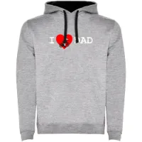 Kruskis I Love Dad Two-colour Tröja Med Huva Kruskis I Love Dad Two-colour Tröja Med Huva