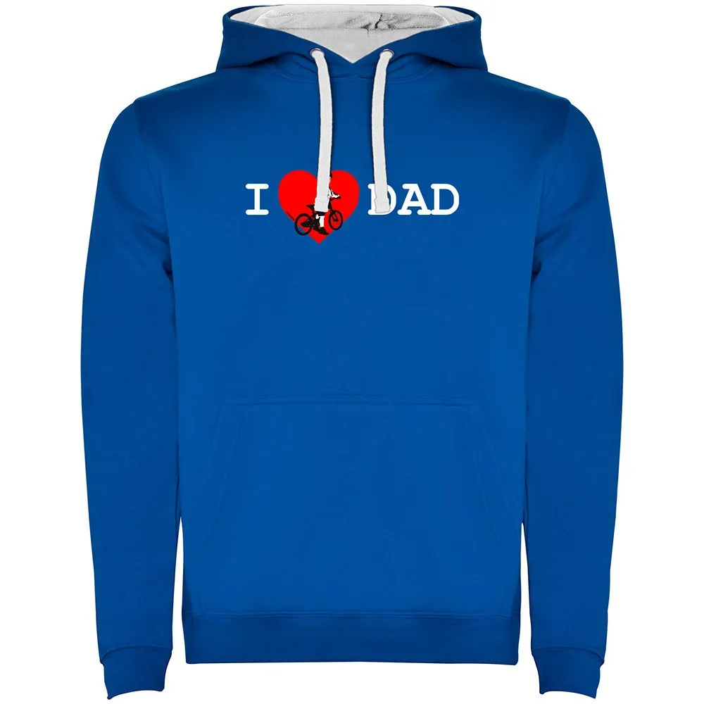 Kruskis I Love Dad Two-colour Tröja Med Huva Kruskis I Love Dad Two-colour Tröja Med Huva