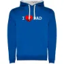 Kruskis I Love Dad Two-colour Tröja Med Huva