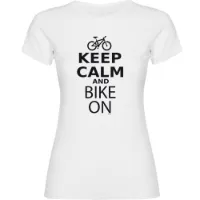 Kruskis Keep Calm And Bike On T-shirt Med Korta ärmar Kruskis Keep Calm And Bike On T-shirt Med Korta ärmar