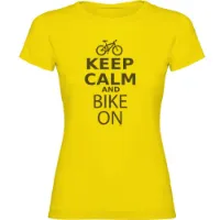 Kruskis Keep Calm And Bike On T-shirt Med Korta ärmar