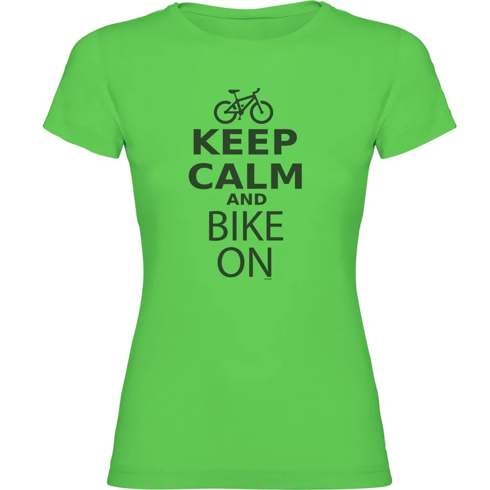 Kruskis Keep Calm And Bike On T-shirt Med Korta ärmar Kruskis Keep Calm And Bike On T-shirt Med Korta ärmar