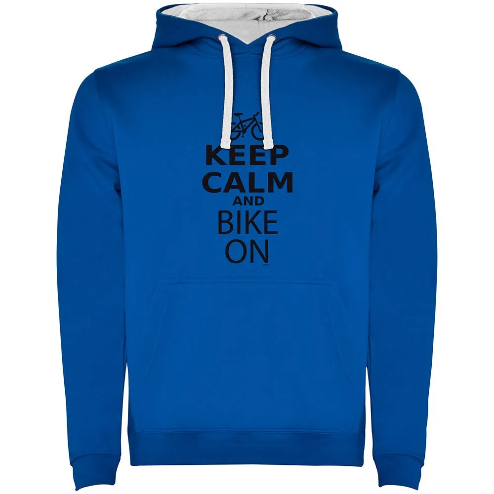 Kruskis Keep Calm And Bike On Two-colour Tröja Med Huva