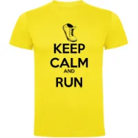 Kruskis Keep Calm And Run T-shirt Med Korta ärmar female