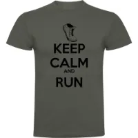 Kruskis Keep Calm And Run T-shirt Med Korta ärmar male Kruskis Keep Calm And Run T-shirt Med Korta ärmar male