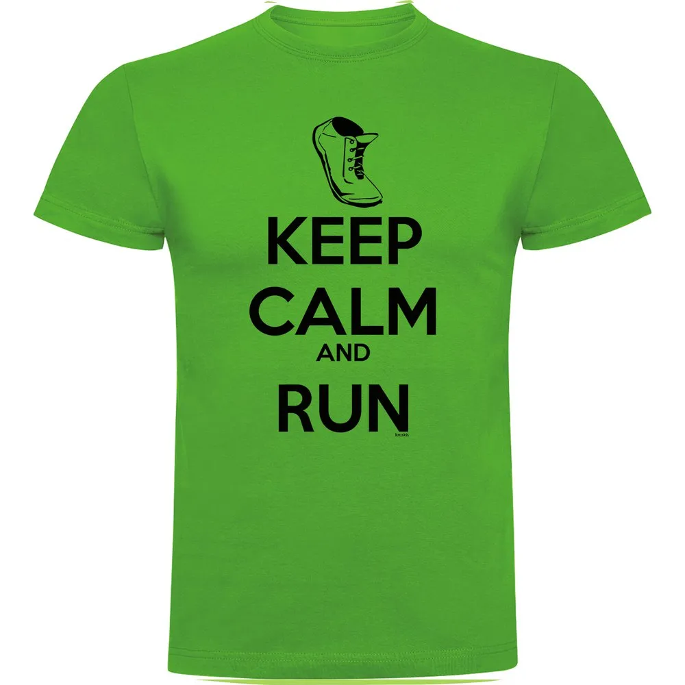 Kruskis Keep Calm And Run T-shirt Med Korta ärmar male