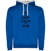 Kruskis Keep Calm And Run Two-colour Tröja Med Huva male