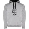 Kruskis Keep Calm And Run Two-colour Tröja Med Huva male