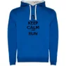 Kruskis Keep Calm And Run Two-colour Tröja Med Huva male