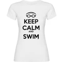 Kruskis Keep Calm And Swim T-shirt Med Korta ärmar female Kruskis Keep Calm And Swim T-shirt Med Korta ärmar female