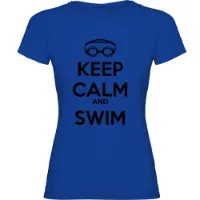 Kruskis Keep Calm And Swim T-shirt Med Korta ärmar female