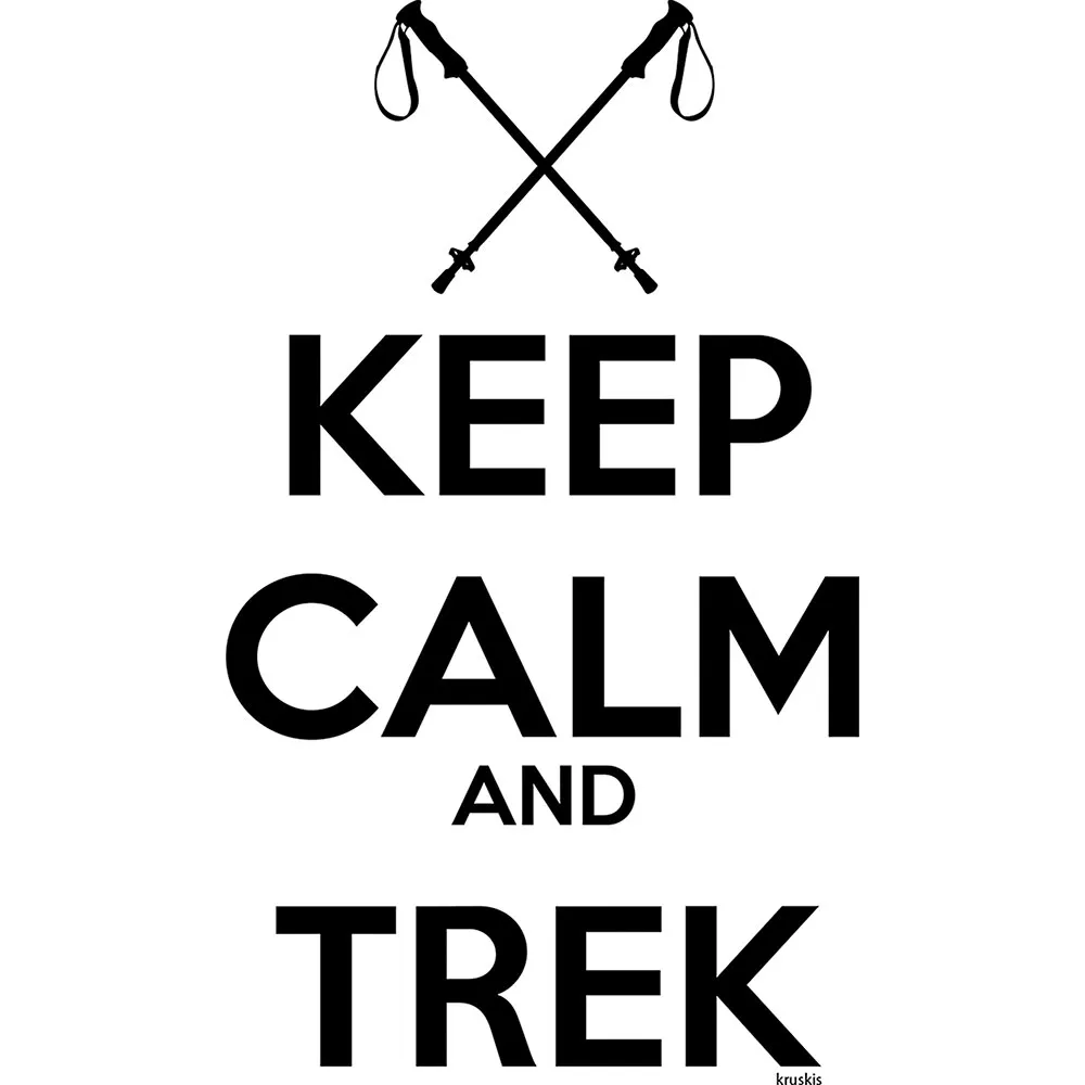Kruskis Keep Calm And Trek T-shirt Med Korta ärmar