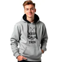 Kruskis Keep Calm And Trek Two-colour Tröja Med Huva