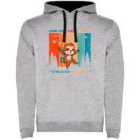 Kruskis Keep Calm Sloth Two-colour Tröja Med Huva