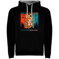 Kruskis Keep Calm Sloth Two-colour Tröja Med Huva