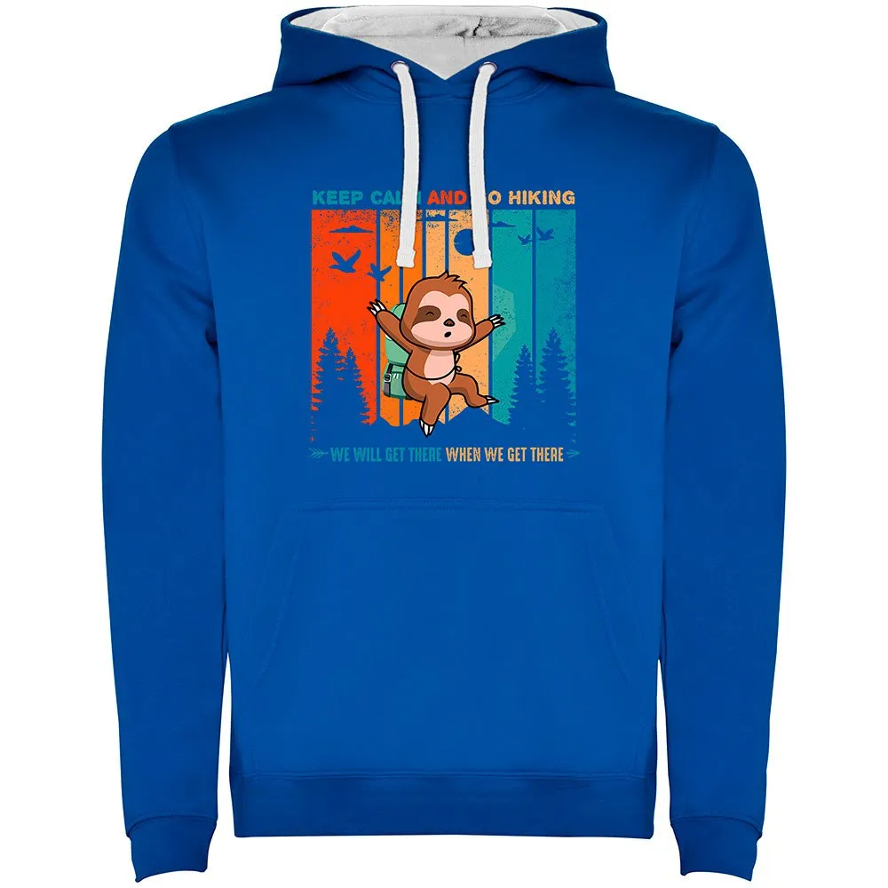Kruskis Keep Calm Sloth Two-colour Tröja Med Huva