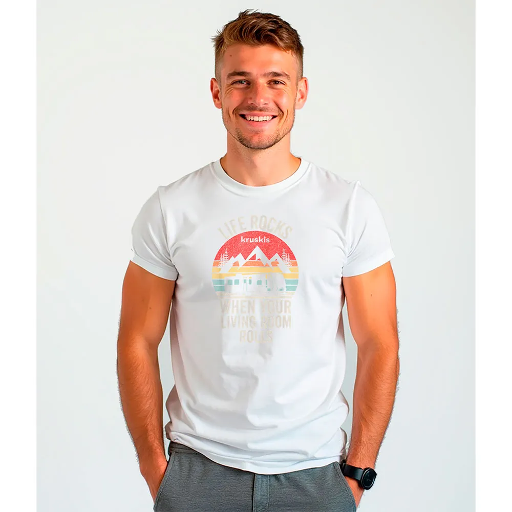Kruskis Life Rocks Eco T-shirt Med Korta ärmar Kruskis Life Rocks Eco T-shirt Med Korta ärmar